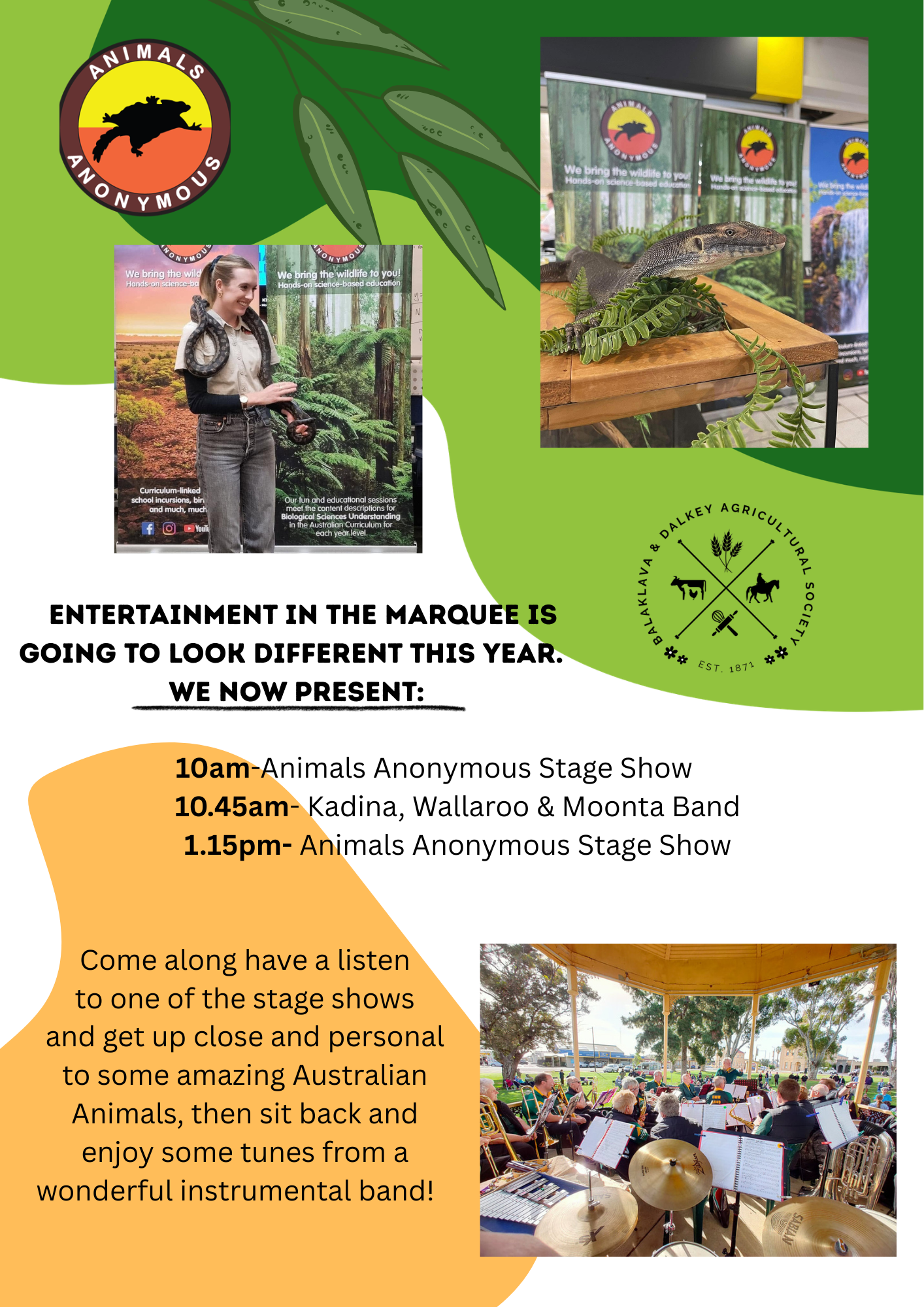 ENTERTAINMENT IN THE MARQUEE IS GOING TO LOOK DIFFERENT THIS YEAR